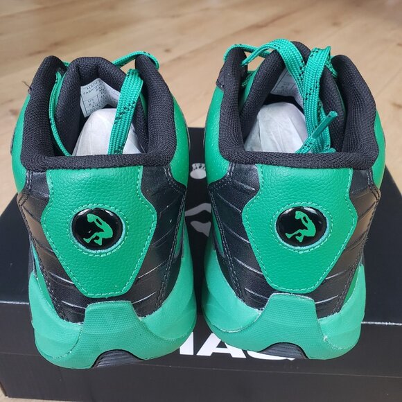 Shaq Devastator Mens Sz 8.5 Basketball Shoes Green Athletic Mid Sneakers School - Picture 4 of 9